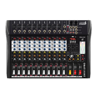 Italian Stage 12-Channel Stereo Audio Mixer with DSP MultiFX [IS2MIX12PRO]