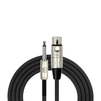 Kirlin KMP482PR Fem XLR to 1/4" Jack Microphone Cable 10Ft