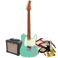 Northstar T-Style Electric Guitar Sea Foam Green with Aroma 10W Amp & Accessory Pack [NS2-SFG-PACK]