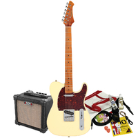 Northstar T-Style Electric Guitar Vintage White with Aroma 10W Amp & Accessory Pack [NS2-VW-PACK]