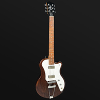 Pratley Indigo Single Cutaway Solid Body Electric Mini Humbuckers Natural Walnut [PRINDI-M22-NW]