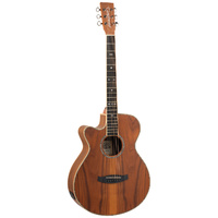 Tanglewood Reunion Pro All Figured Black Walnut Solid Top Super Folk C/E Left Hand [TRU4-CE-AW-LH]