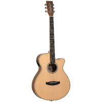 Tanglewood TRU4-CE-BW / TRPRO-SFCE-BW Reunion Pro Solid Australian Red Cedar Top Super Folk C/E with Black Walnut B/S