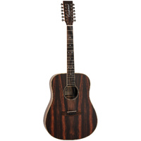 Tanglewood Reunion Pro All Ebony Solid Top 12-String Dreadnought [TRU5-12-AE]