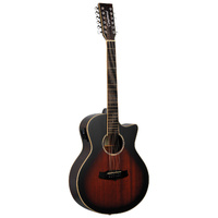 Tanglewood Winterleaf Pro Venetian C/E 12-String Vintage Burst [TWPRO612-CE-AVB]